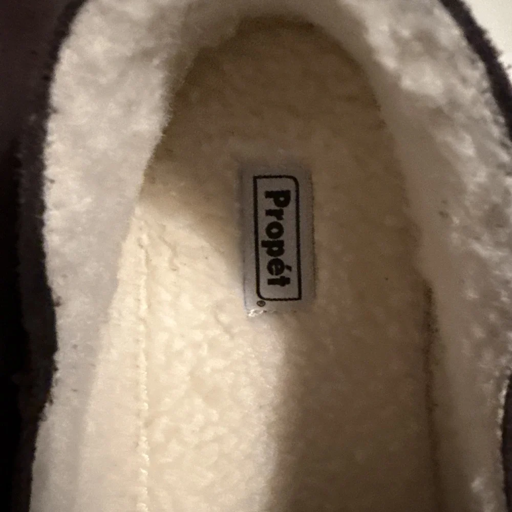 Propet Edsel Men's Dark Brown Suede/ Sherling Men's Slip Ons Size 14 NWOT